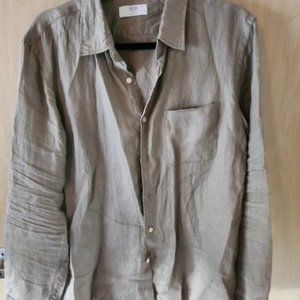 Uniqlo Premium Linen Long-Sleeve Shirt (Size M) - 3 Different Colors